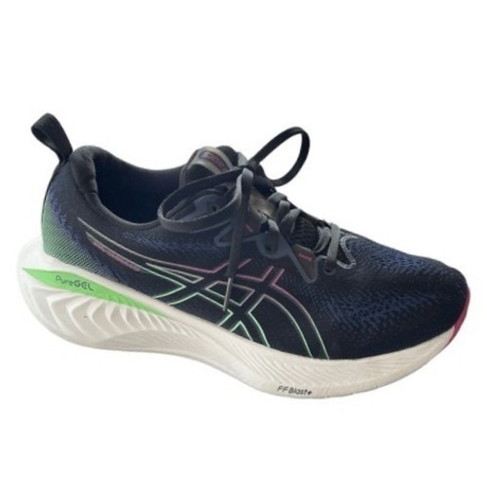 ASICS Novablast+ Running Shoes Women's 10 EU 42‎ Black Green Unisex Fit